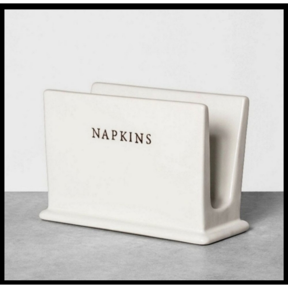 Hearth & Hand Magnolia Stoneware 2020 Napkin Holder Brand Tag Attached